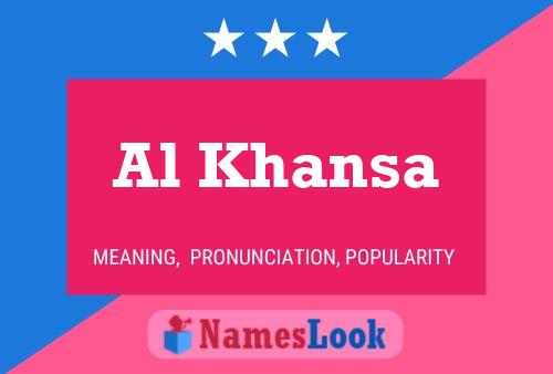 ملصق اسم Al Khansa