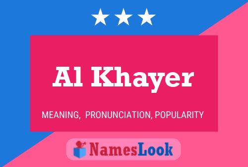 ملصق اسم Al Khayer