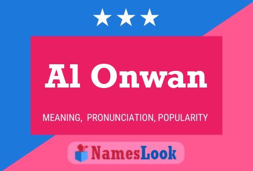 ملصق اسم Al Onwan