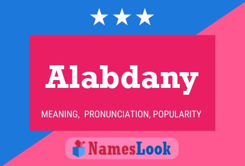 ملصق اسم Alabdany