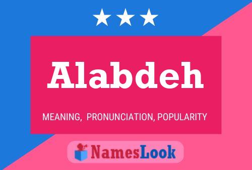 ملصق اسم Alabdeh