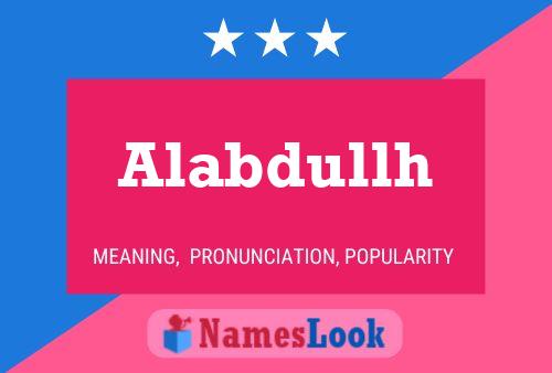 ملصق اسم Alabdullh