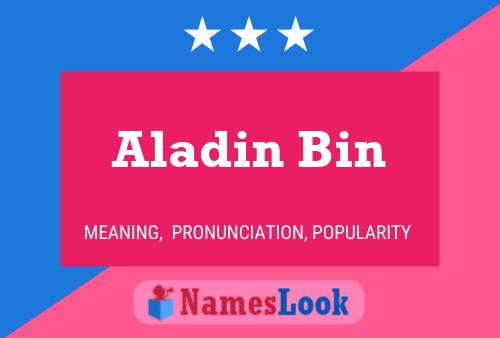 ملصق اسم Aladin Bin