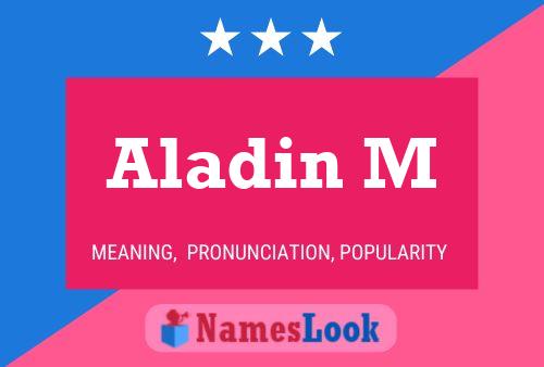 ملصق اسم Aladin M