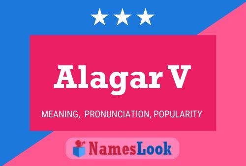 ملصق اسم Alagar V