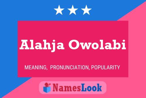 ملصق اسم Alahja Owolabi