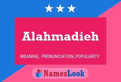 ملصق اسم Alahmadieh