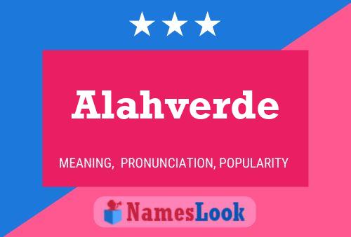 ملصق اسم Alahverde