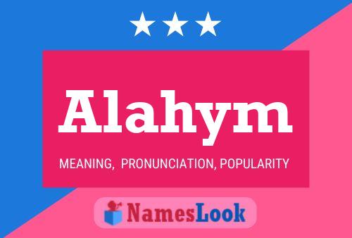 ملصق اسم Alahym