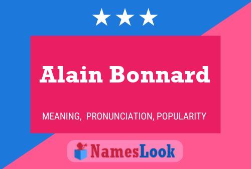 ملصق اسم Alain Bonnard