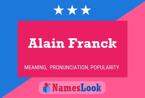 ملصق اسم Alain Franck