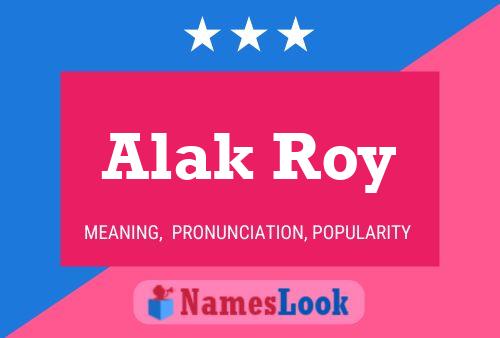 ملصق اسم Alak Roy