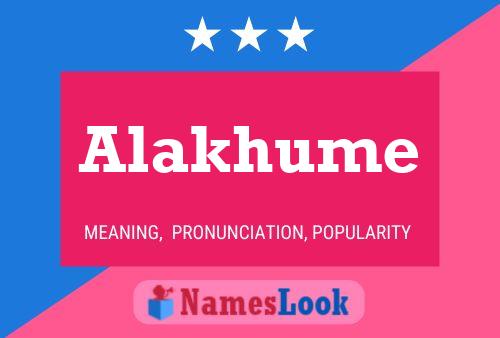 ملصق اسم Alakhume