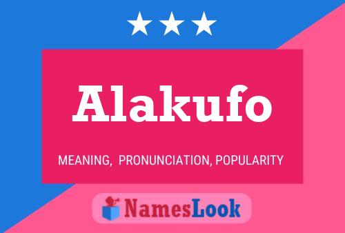 ملصق اسم Alakufo