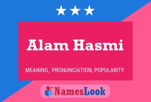 ملصق اسم Alam Hasmi