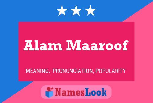 ملصق اسم Alam Maaroof