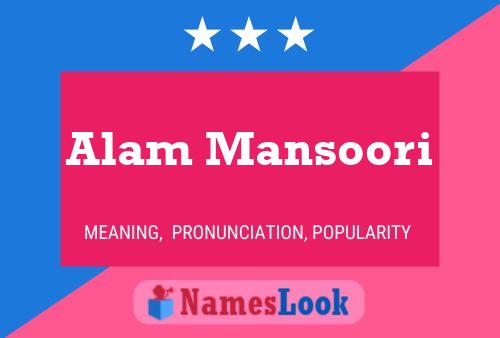 ملصق اسم Alam Mansoori