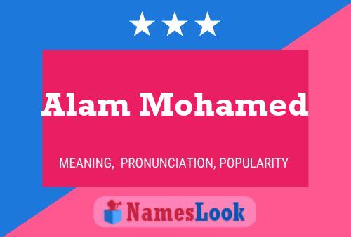 ملصق اسم Alam Mohamed