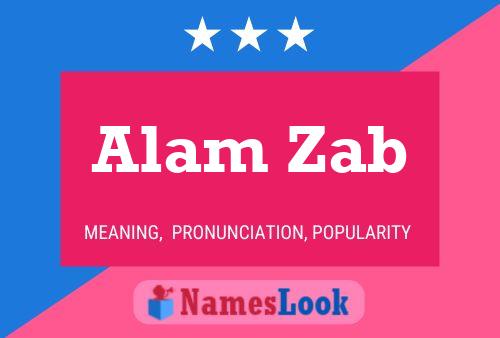 ملصق اسم Alam Zab