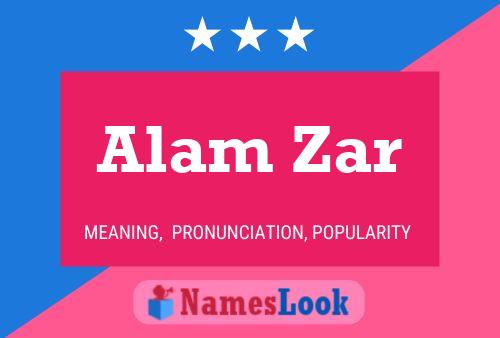 ملصق اسم Alam Zar