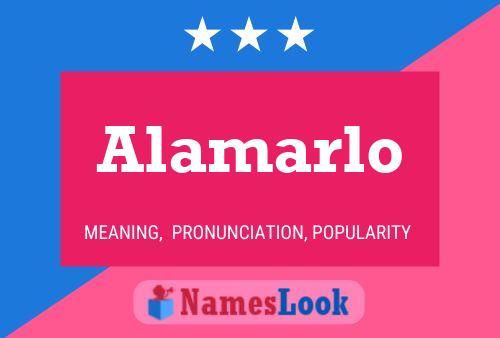 ملصق اسم Alamarlo