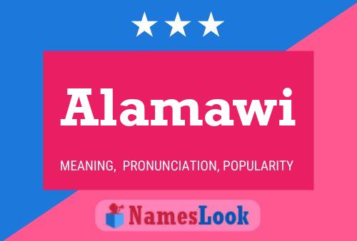 ملصق اسم Alamawi