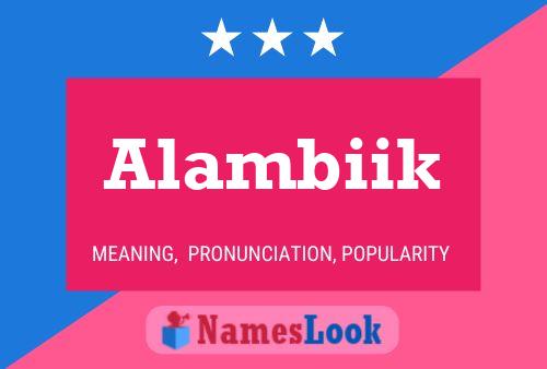 ملصق اسم Alambiik