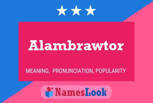 ملصق اسم Alambrawtor