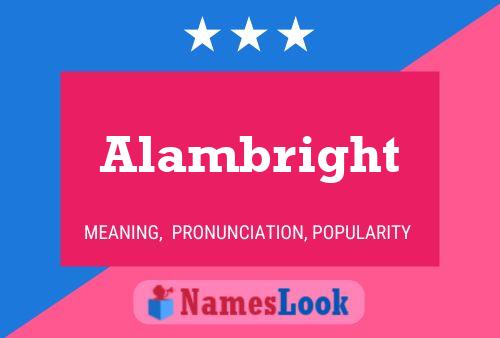 ملصق اسم Alambright