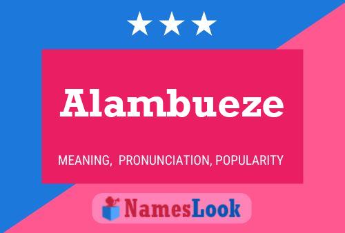 ملصق اسم Alambueze