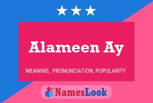 ملصق اسم Alameen Ay