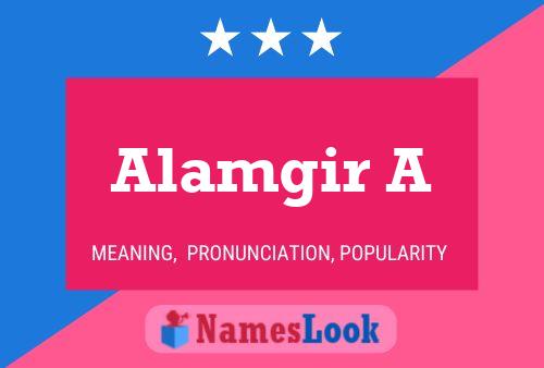 ملصق اسم Alamgir A