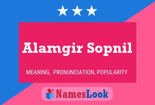 ملصق اسم Alamgir Sopnil