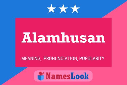 ملصق اسم Alamhusan