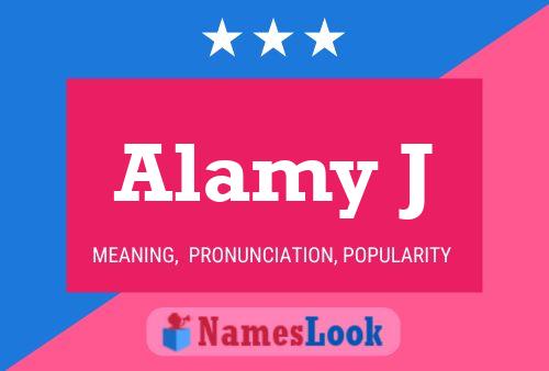 ملصق اسم Alamy J