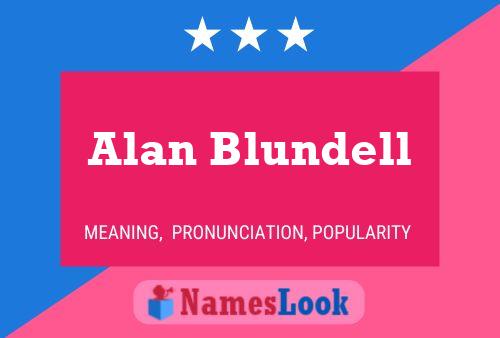 ملصق اسم Alan Blundell