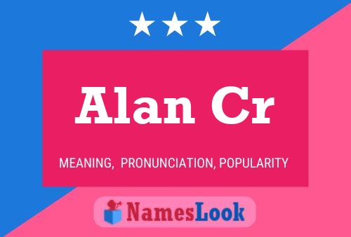 ملصق اسم Alan Cr