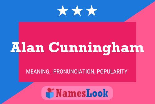 ملصق اسم Alan Cunningham