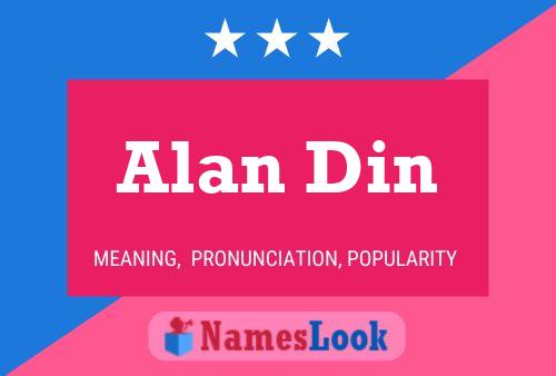 ملصق اسم Alan Din