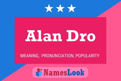 ملصق اسم Alan Dro