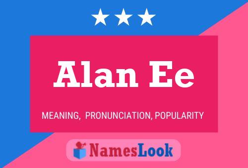 ملصق اسم Alan Ee