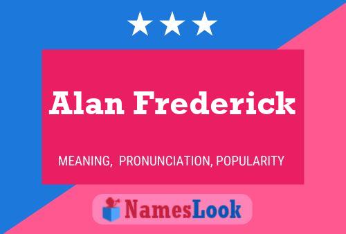 ملصق اسم Alan Frederick