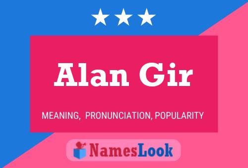 ملصق اسم Alan Gir