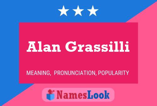 ملصق اسم Alan Grassilli