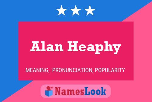 ملصق اسم Alan Heaphy