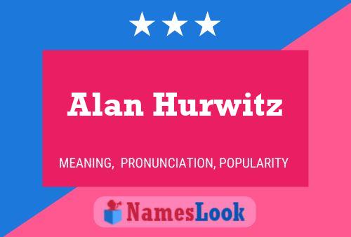 ملصق اسم Alan Hurwitz