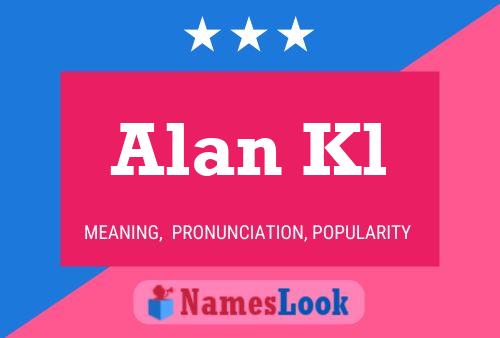 ملصق اسم Alan Kl