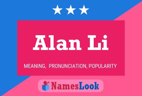 ملصق اسم Alan Li