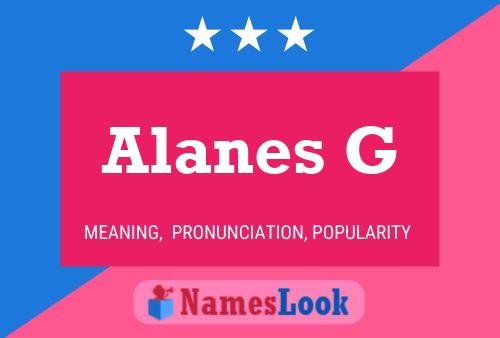 ملصق اسم Alanes G