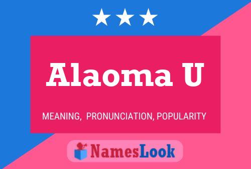 ملصق اسم Alaoma U